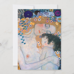 Carte De Remerciements Gustav Klimt - Mère et Enfant