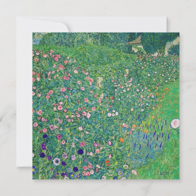 Carte De Remerciements Gustav Klimt - Paysage du jardin italien (Devant)