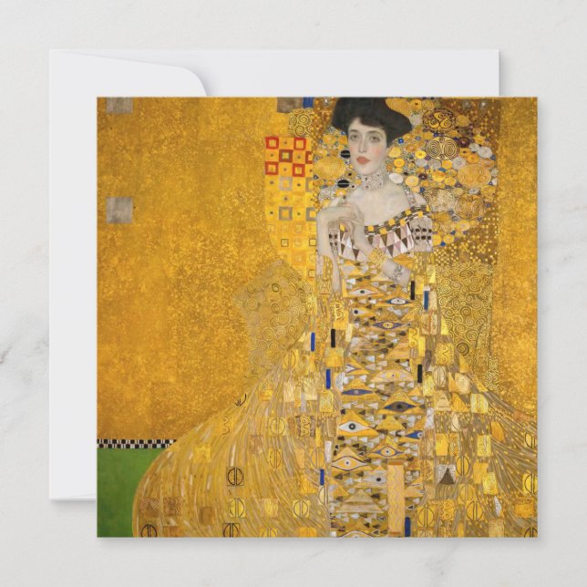 Carte De Remerciements Gustav Klimt - Portrait d'Adele Bloch-Bauer I (Devant)