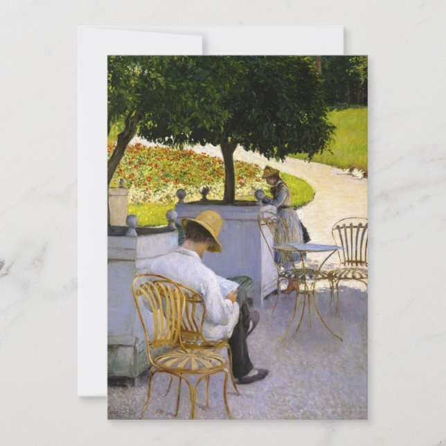 Carte De Remerciements Gustave Caillebotte - Les Orangers (Devant)