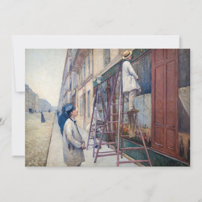 Carte De Remerciements Gustave Caillebotte - Les Peintres De La Maison (Devant)