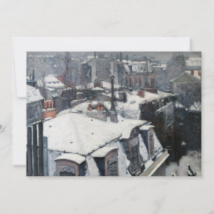 Carte De Remerciements Gustave Caillebotte - Toits sous la neige