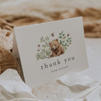 HANNAH Ours Neutre Bee Boho Baby shower forestier