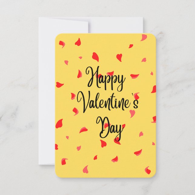 Carte De Remerciements Happy Valentine Day (Devant)