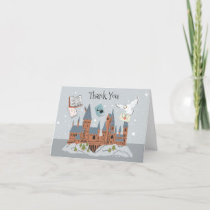 Carte De Remerciements Harry Potter   Château de Hogwarts