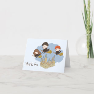Carte De Remerciements Harry Potter et Hogwarts