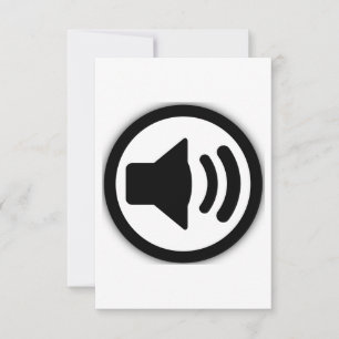 Carte De Remerciements Haut-parleur audio