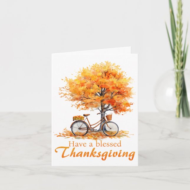 Carte De Remerciements Have a Blessed Thanksgiving Greeting Card (Devant)