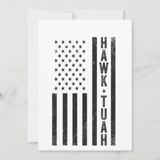 Carte De Remerciements Hawk Tuah crache sur ce thang drôle 4 juillet (Devant)