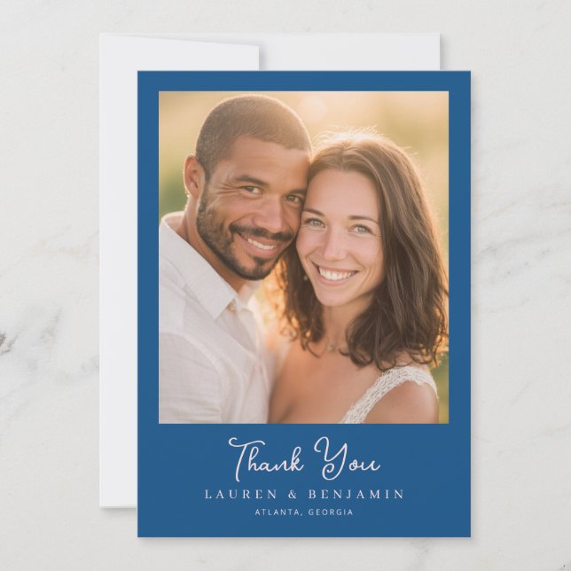 Carte De Remerciements Heartfelt Wedding Thank You Card (Devant)
