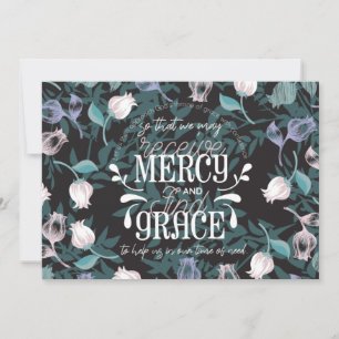 Carte De Remerciements Hébreu 4:16 citations noir ver