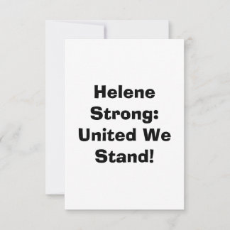 Carte De Remerciements Helene’s Fury, Our Unity ! Nous Sommes Unis !