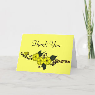 Carte De Remerciements Henna Flower