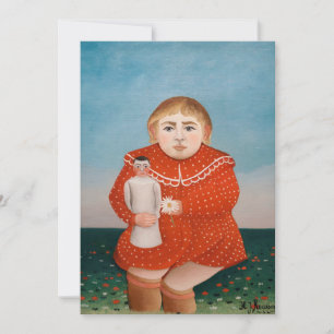 Carte De Remerciements Henri Rousseau - Enfant avec poupée
