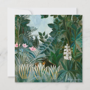 Carte De Remerciements Henri Rousseau - La jungle équatoriale