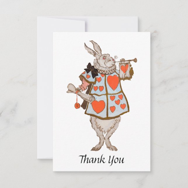 Carte De Remerciements Herald Rabbit (Devant)