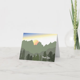 Carte De Remerciements Heure des montagnes
