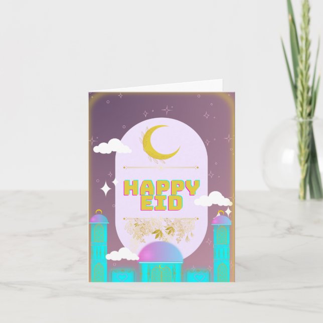 Carte De Remerciements heureux eid (Devant)