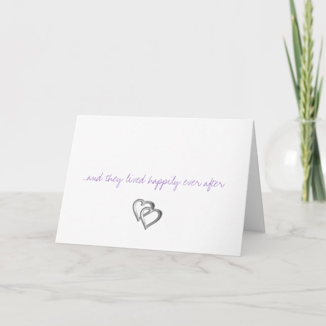Carte De Remerciements heureux pour toujours (Devant)