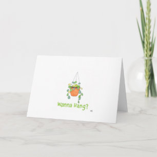 Carte De Remerciements Hi - Plante Wanna Hang 2 Card