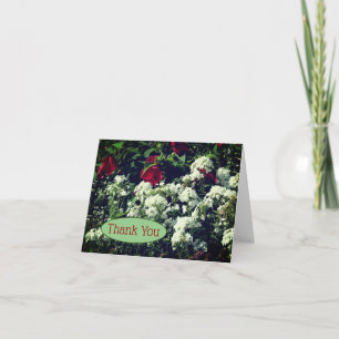 Carte de remerciements Hibiscus Et Fleurs Phlox