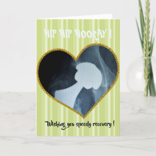 Carte De Remerciements Hip, Hip, Hooray - Hip Operation - Obtenez bien bi