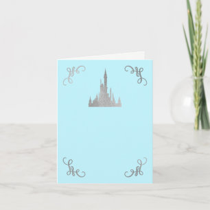 Carte De Remerciements Histoire de princesse Silver & Blue remercie de vo