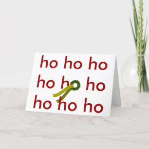 Carte De Remerciements ho ho