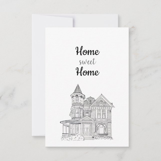 Carte De Remerciements Home Sweet Home Card (Devant)