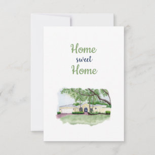 Carte De Remerciements Home Sweet Home Card