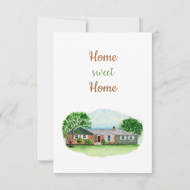 Carte De Remerciements Home Sweet Home Card (Devant)