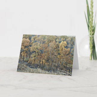 Carte De Remerciements Hommage de Feuillage-Un de chute à Van Gogh
