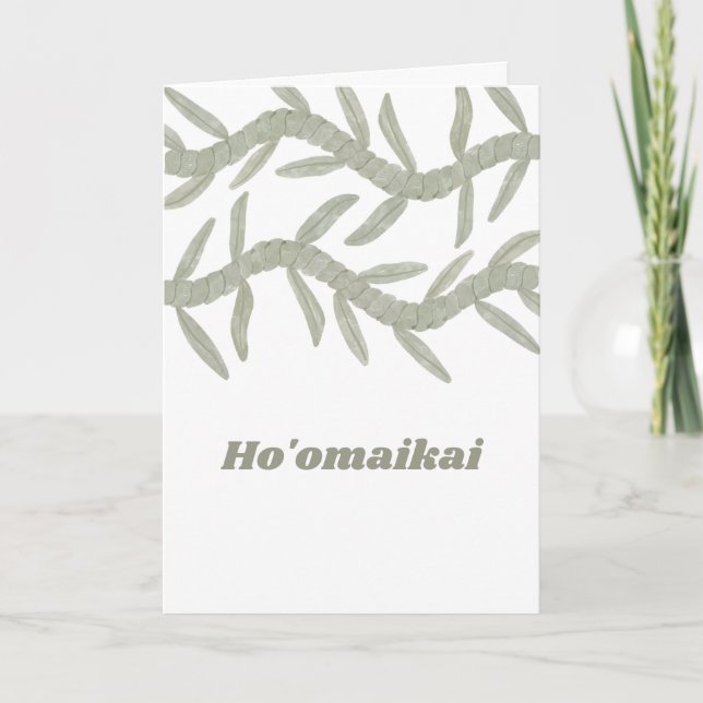 Carte De Remerciements Ho'omaikai (Devant)