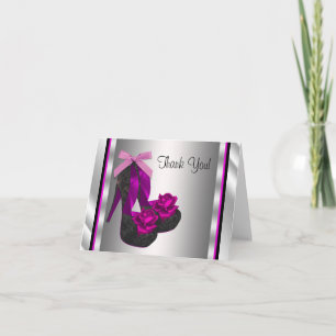 Carte De Remerciements Hot Pink