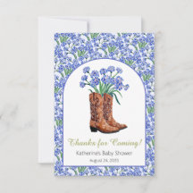 Howdy Baby Bluebonnets Baby shower Cowboy