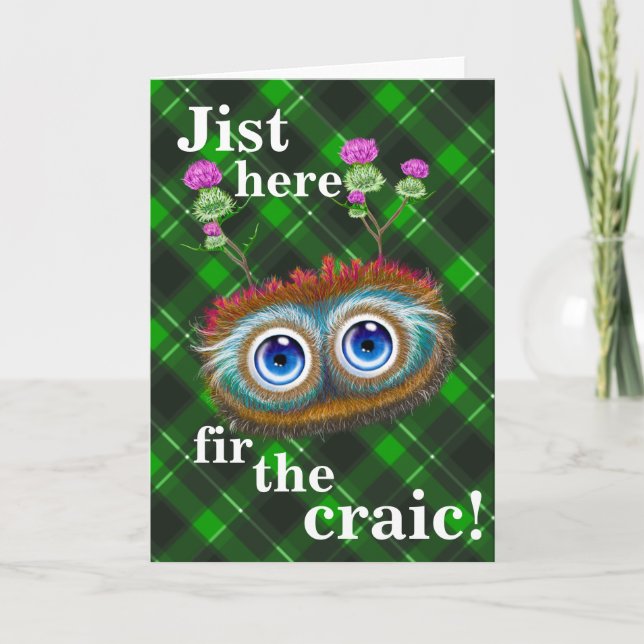 Carte De Remerciements Huées Toots Haggis ! De Jist sapin ici le craic ! (Devant)