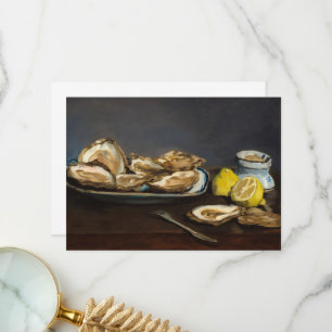 Carte De Remerciements Huîtres par Edouard Manet
