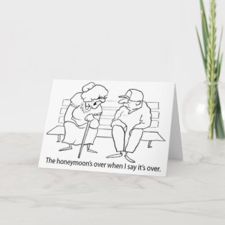 Carte De Remerciements Humour de lune de miel