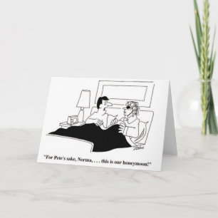 Carte De Remerciements Humour de lune de miel