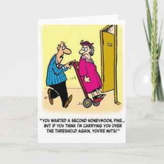 Carte De Remerciements Humour de lune de miel