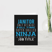 Humour Janitor Ninja