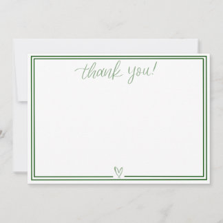 Carte de remerciements (Hunter Green)