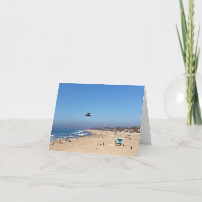 Carte De Remerciements Huntington Beach, Californie (Devant)