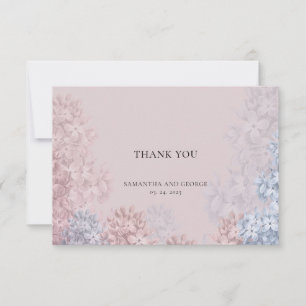 Carte De Remerciements Hyacinthes de printemps bleu pâle et poussiéreux r