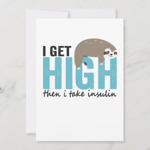 Carte De Remerciements I Get High Then I