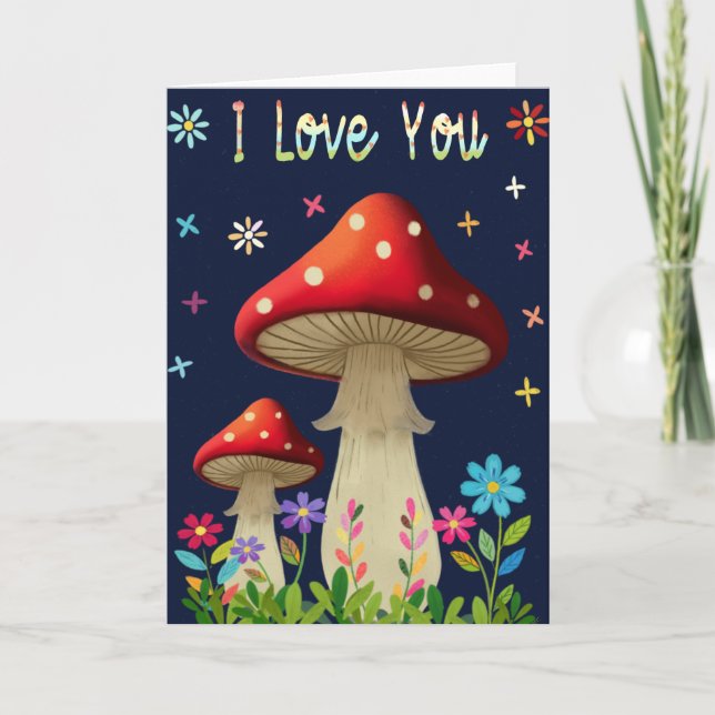 Carte De Remerciements I Love You card (Devant)