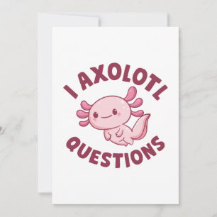Carte De Remerciements I Questions Axolotl