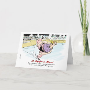 Carte De Remerciements Ice Skating Coach thank you card