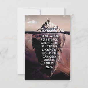 Carte De Remerciements Iceberg sombre