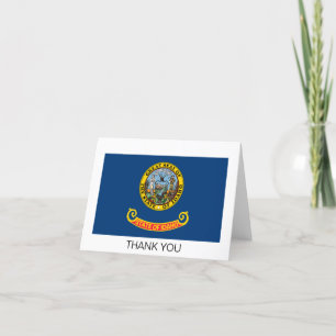Carte De Remerciements Idaho State Flag